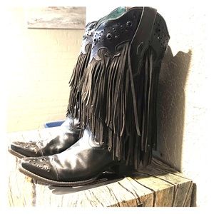 Corral Black Fringe boots